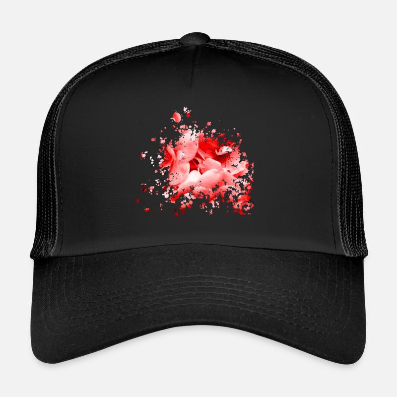 Blume - Trucker Cap - Schwarz/Schwarz