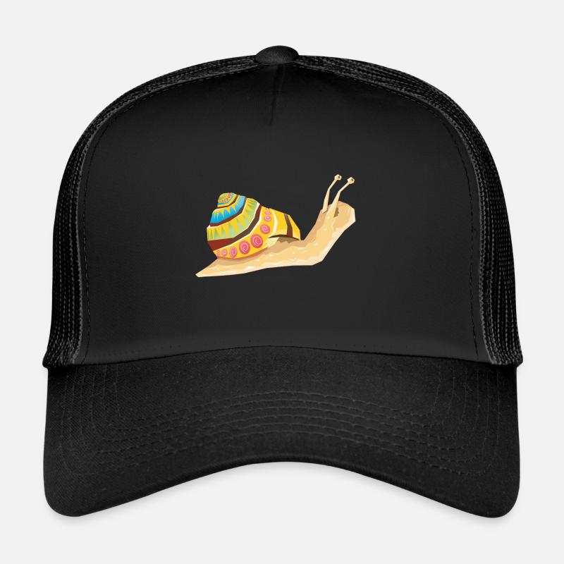 Schnecke - Trucker Cap - Schwarz/Schwarz