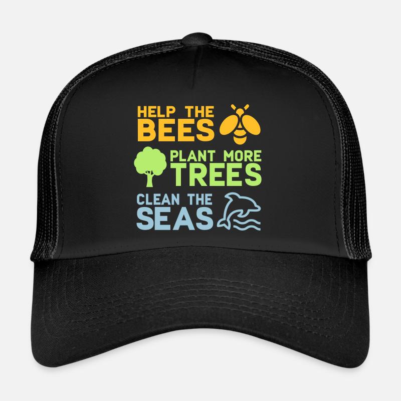 Help the Bees Plant More Trees | Wald Bäume Natur Trucker Cap