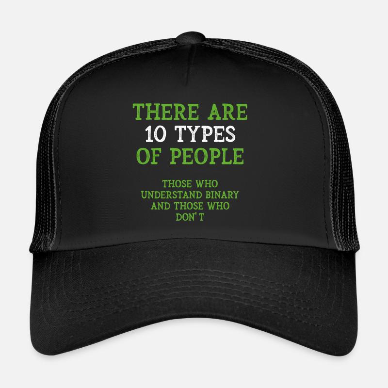 Types binaires Casquette trucker 