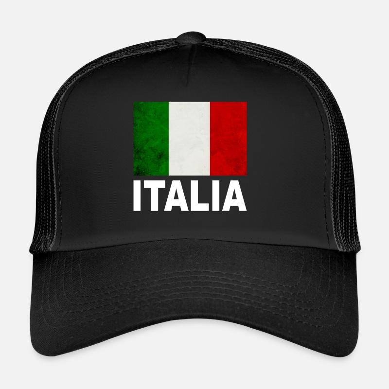 Drapeau italien Casquette trucker 