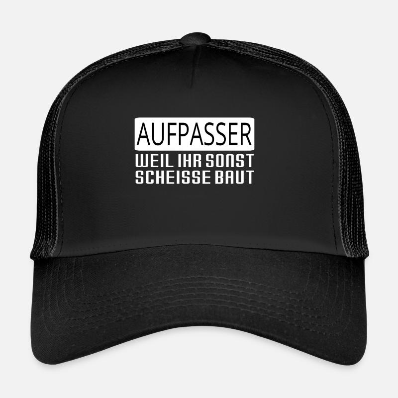 Aufpasser Security Lustig Geschenk Polizei Trucker Cap