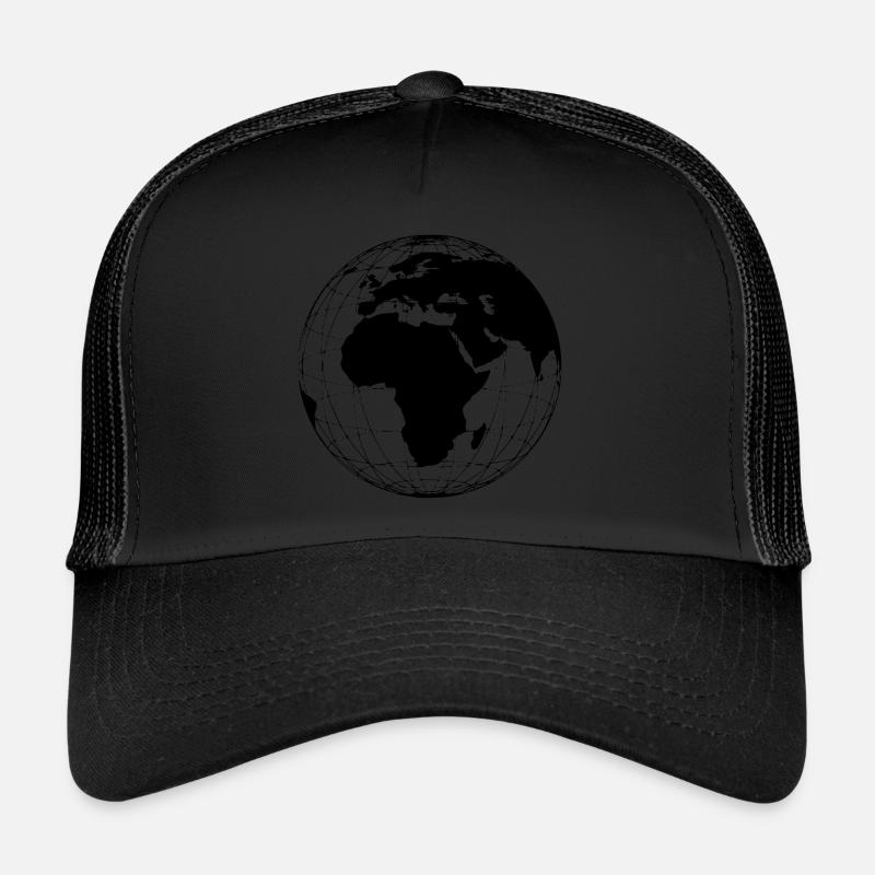 Globe terrestre - globe terrestre globe terrestre globe terrestre globe terrestre - Casquette trucker  - noir/noir