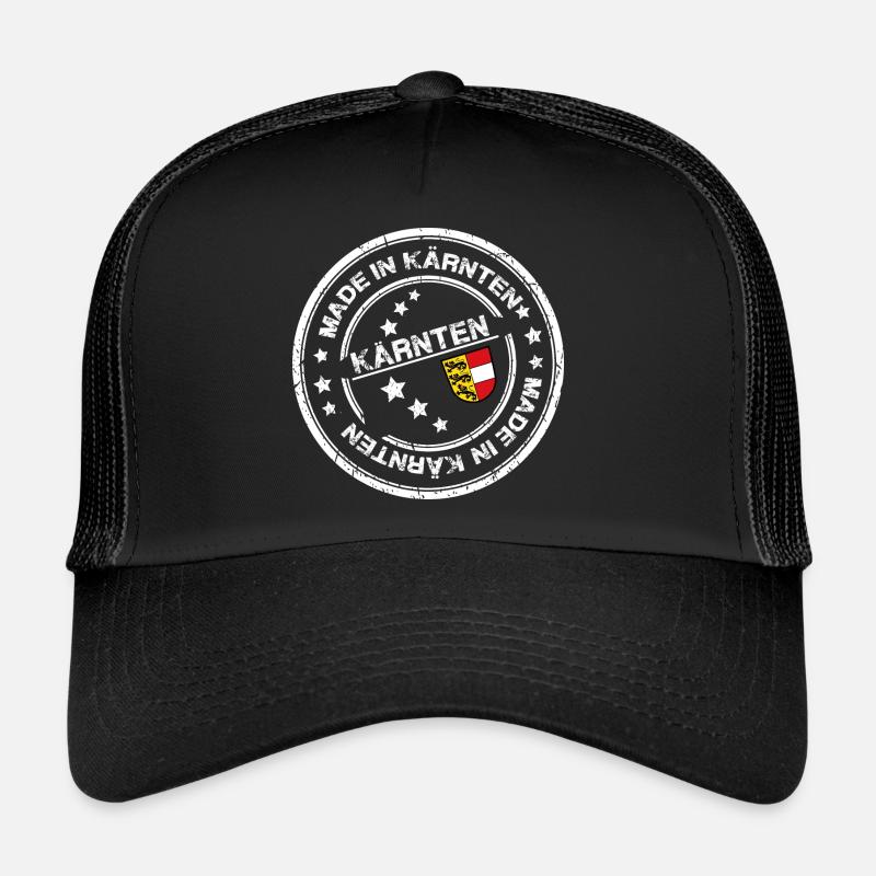 Made in Kärnten - Trucker Cap - Schwarz/Schwarz