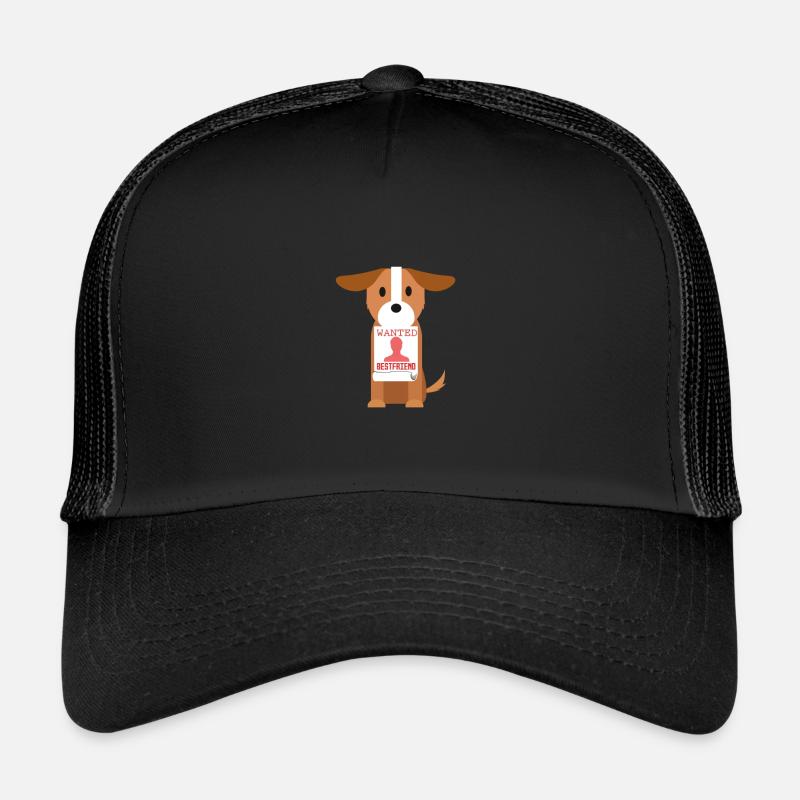 Chien meilleur ami recherché Casquette trucker 