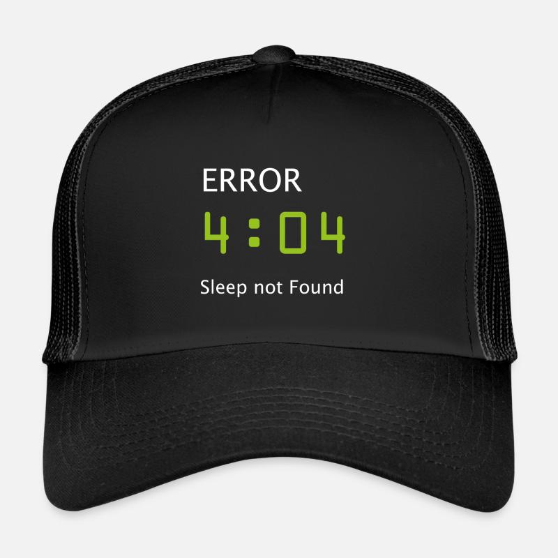 Informatik Nerd Geek Programmierer Morgenmuffel - Trucker Cap - Schwarz/Schwarz
