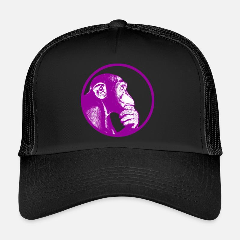Pensez à des chimpanzés singes Casquette trucker 