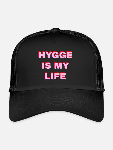 Hygge Is My Life - Trucker Cap - black/black - Front
