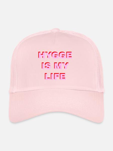 Hygge Is My Life - Casquette trucker  - rose pâle - Devant