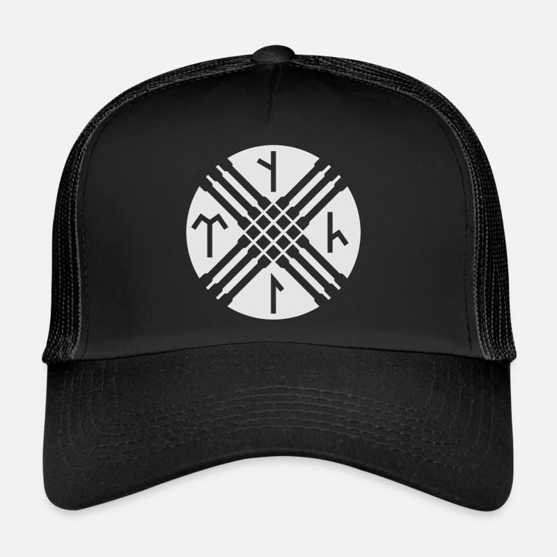 Turk Tengri - Trucker Cap - Schwarz/Schwarz