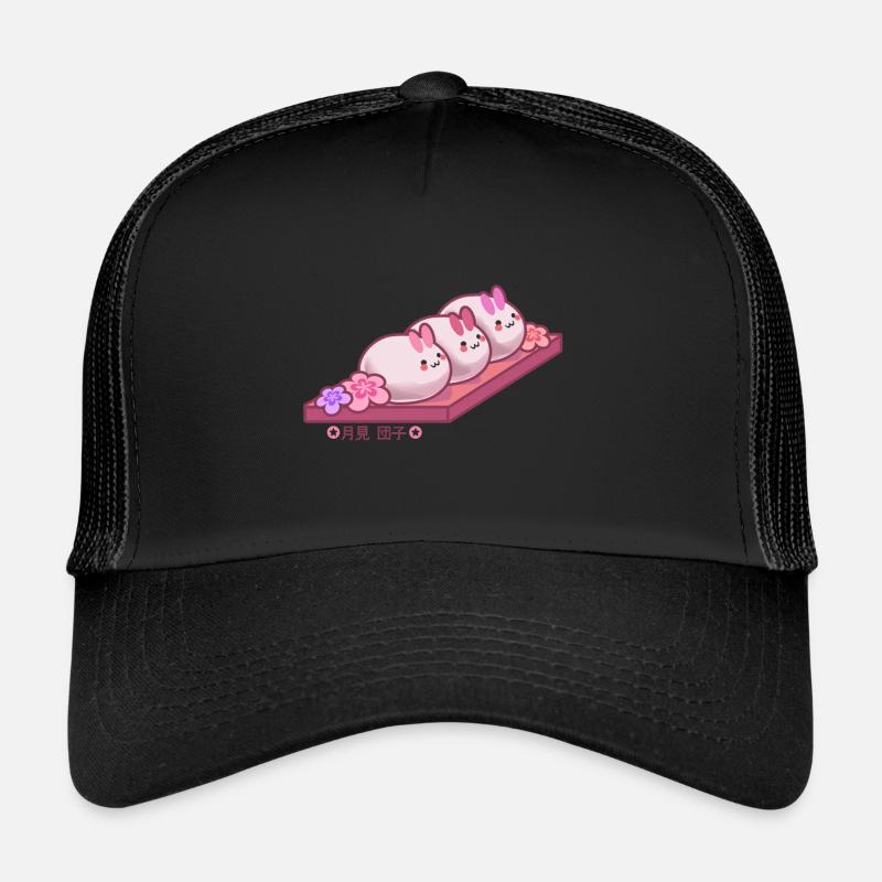 Japanese moon show rice cake in bunny shape Trucker Cap