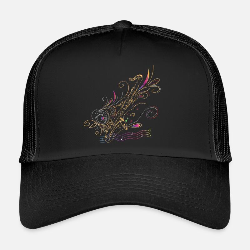 Bass clarinet gift idea - Trucker Cap - black/black
