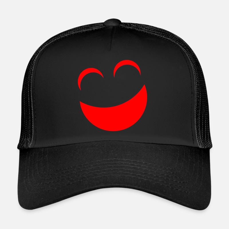Rot - Trucker Cap - Schwarz/Schwarz