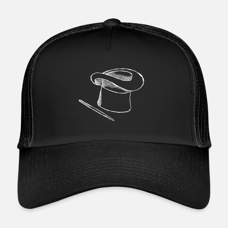 magicien - Casquette trucker  - noir/noir