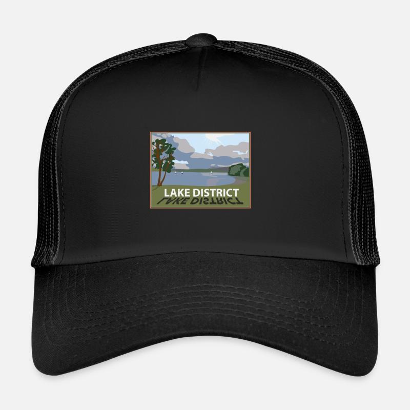 Lake District Windermere in den Seen Cumbria Trucker Cap