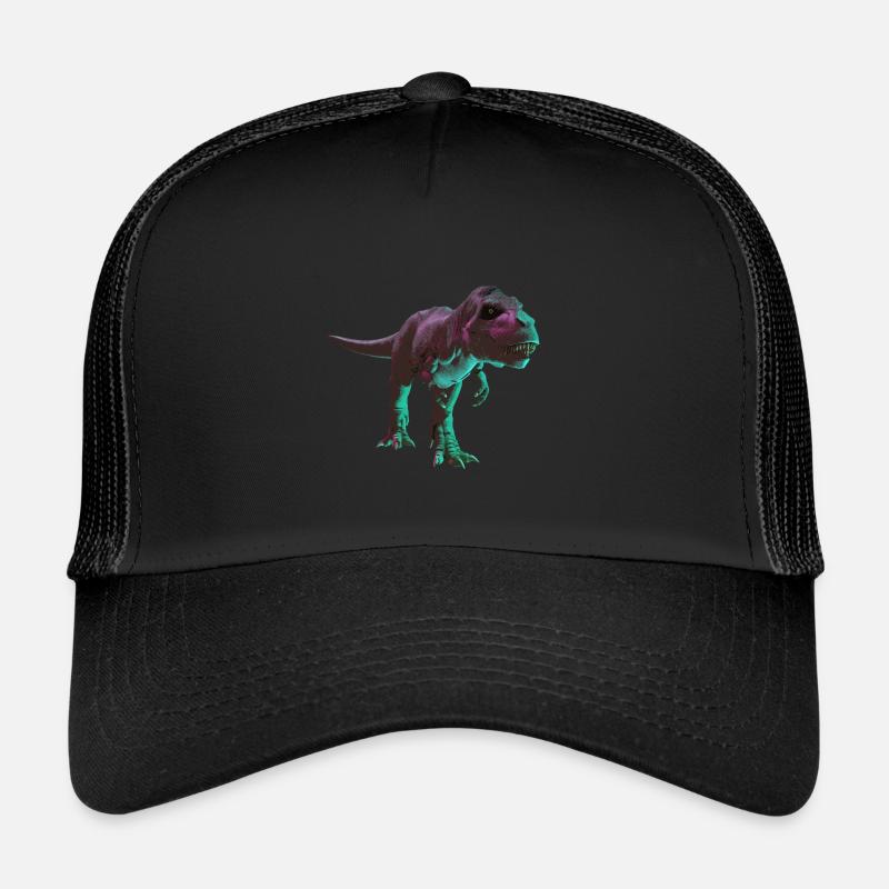 Raptor Dino dinosaurs dinosaur - Trucker Cap - black/black