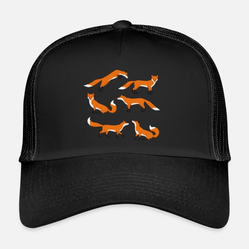 Rotfuchs Auswahl - Trucker Cap - Schwarz/Schwarz