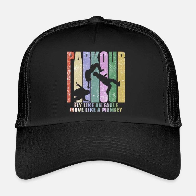 Parkour Freerunner - Trucker Cap - Schwarz/Schwarz