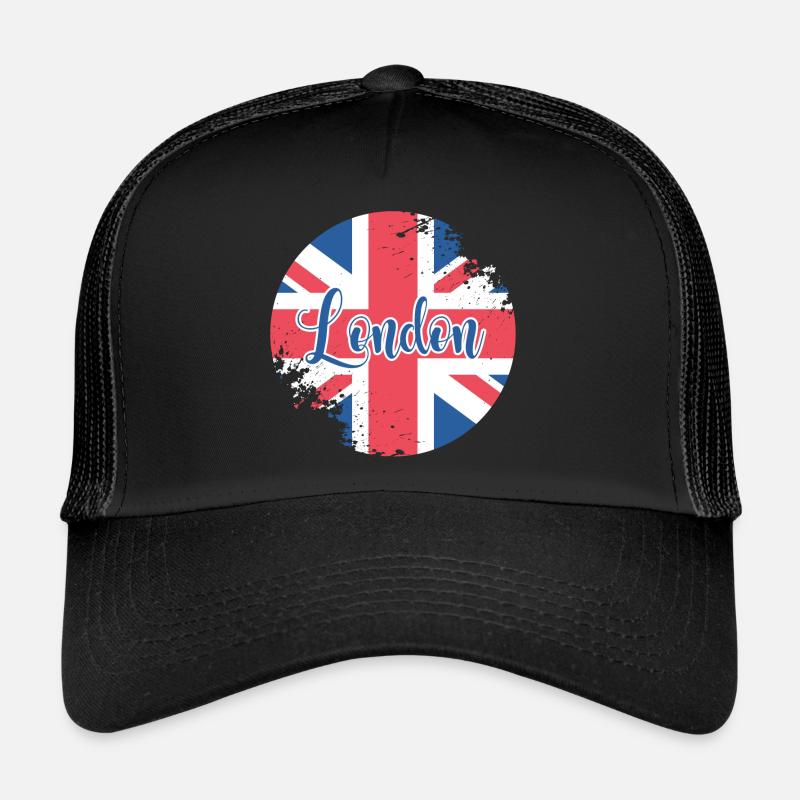 Button London - Trucker Cap - Schwarz/Schwarz