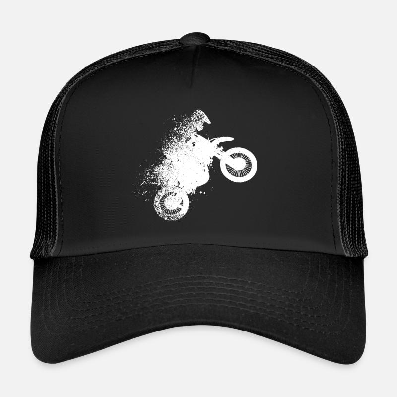 motocross - Trucker Cap - Schwarz/Schwarz