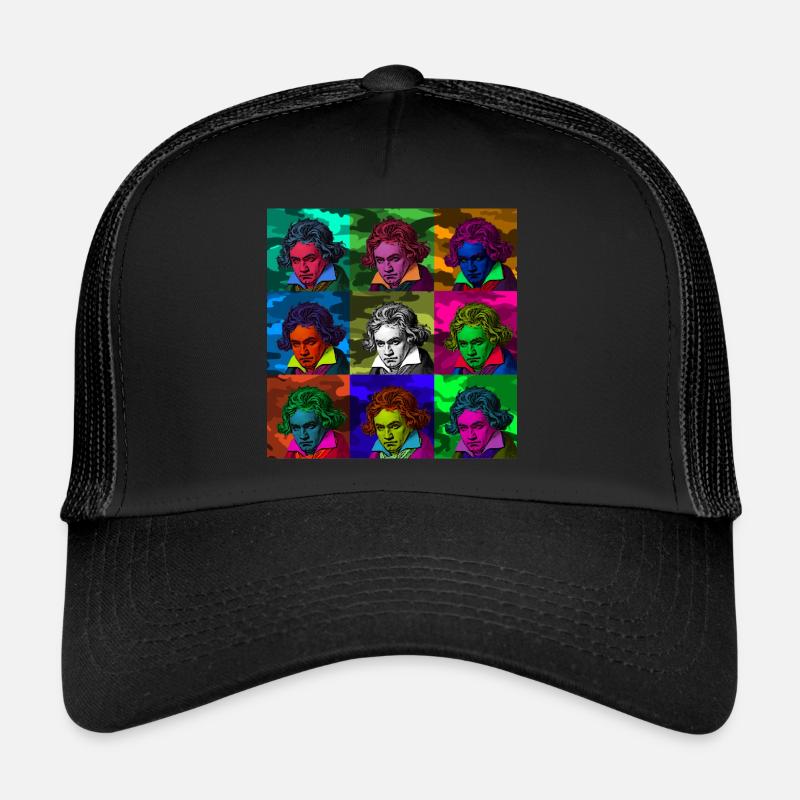 Pop art Ludwig van Beethoven Casquette trucker 