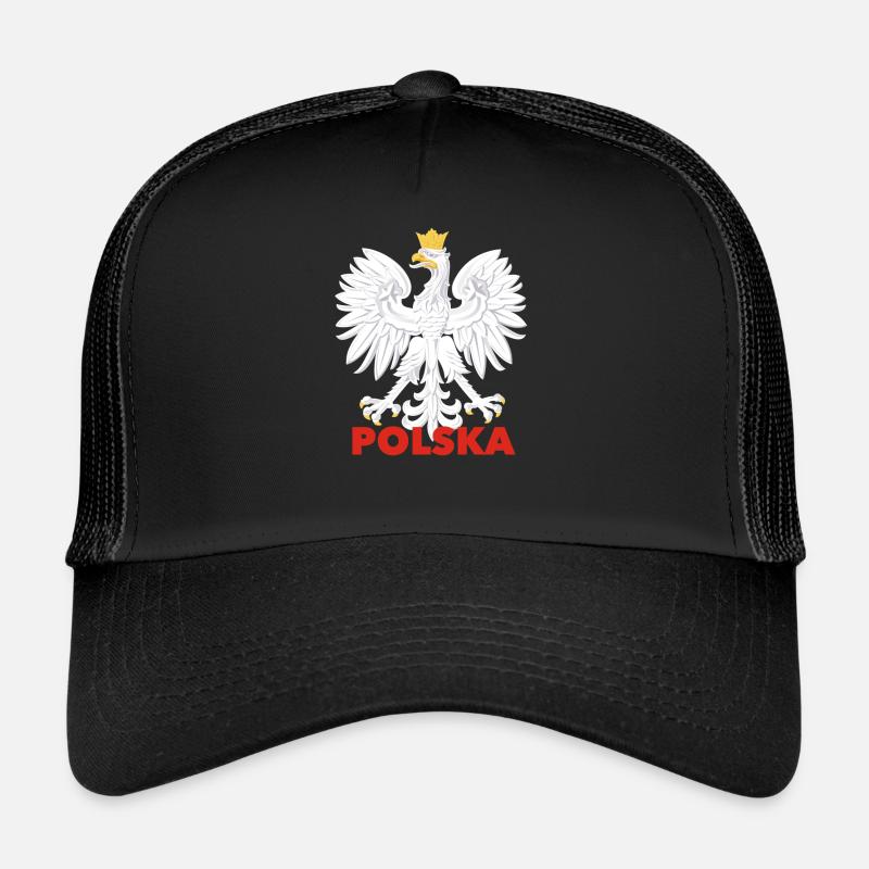 POLSKA ORZEł POLISH EAGLE - Trucker Cap - black/black