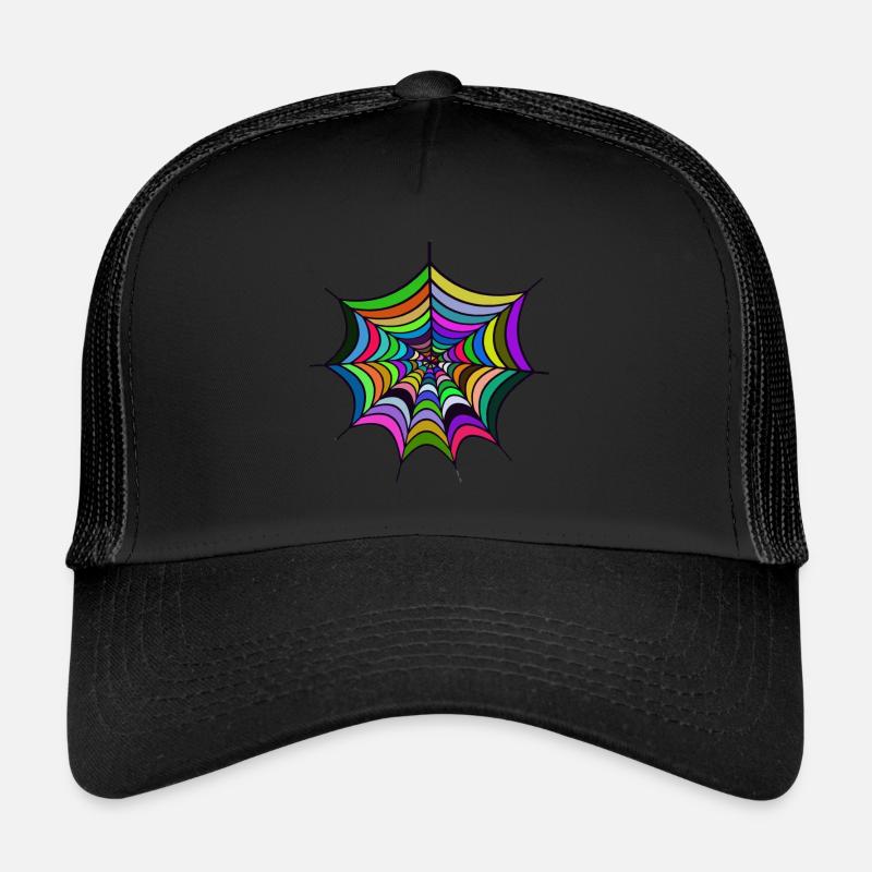 Color Spider Web gift Spiderman spider web Trucker Cap