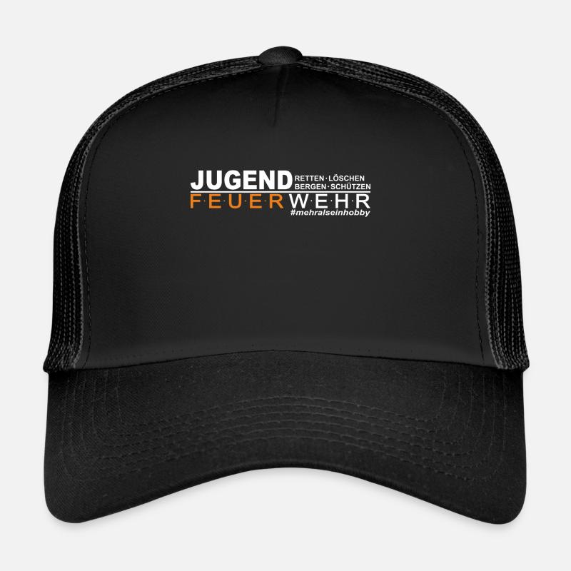 Jugendfeuerwehr I Mehr als ein Hobby - Trucker Cap - Schwarz/Schwarz