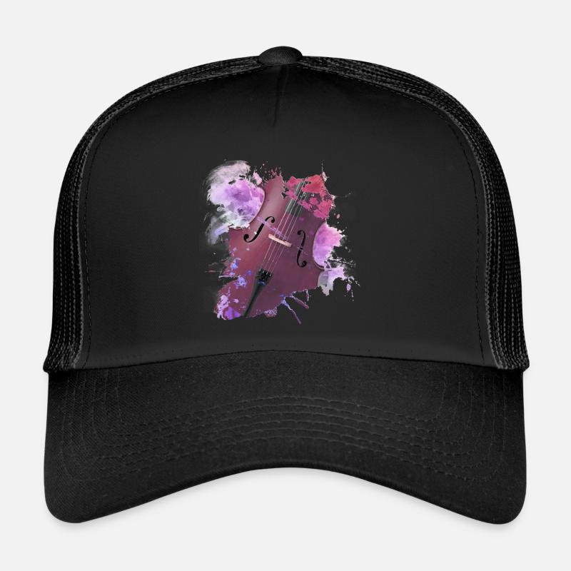 violoncelle - Casquette trucker  - noir/noir