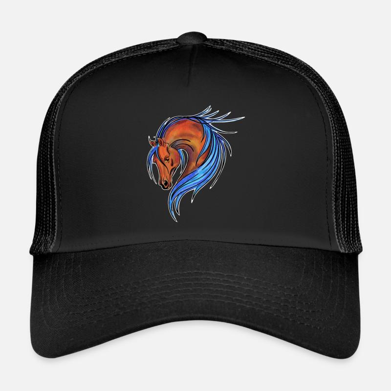 steigendes Pferd Horse Trucker Cap