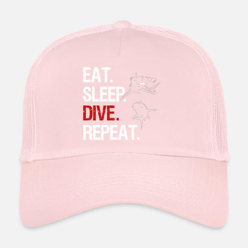Eat Sleep Dive Repeat - Hammerhai Trucker Cap