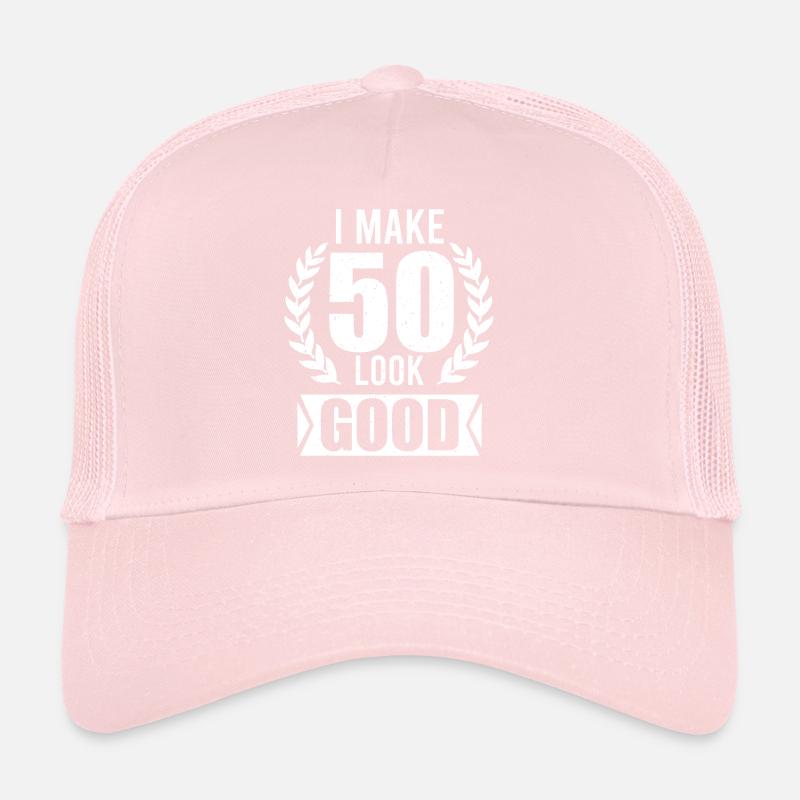 50 years birthday saying gift Trucker Cap
