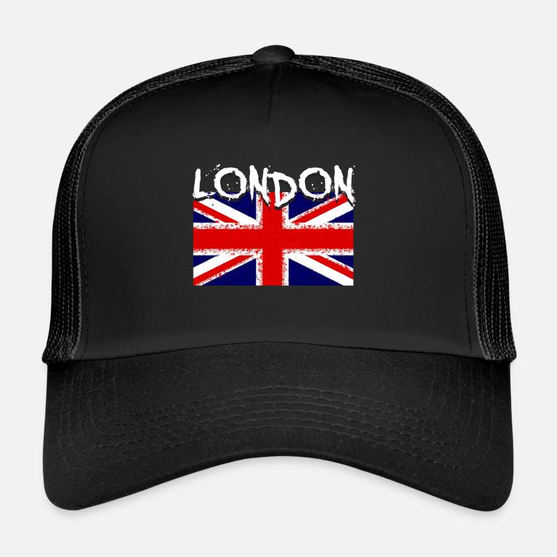 london - Trucker Cap - Schwarz/Schwarz
