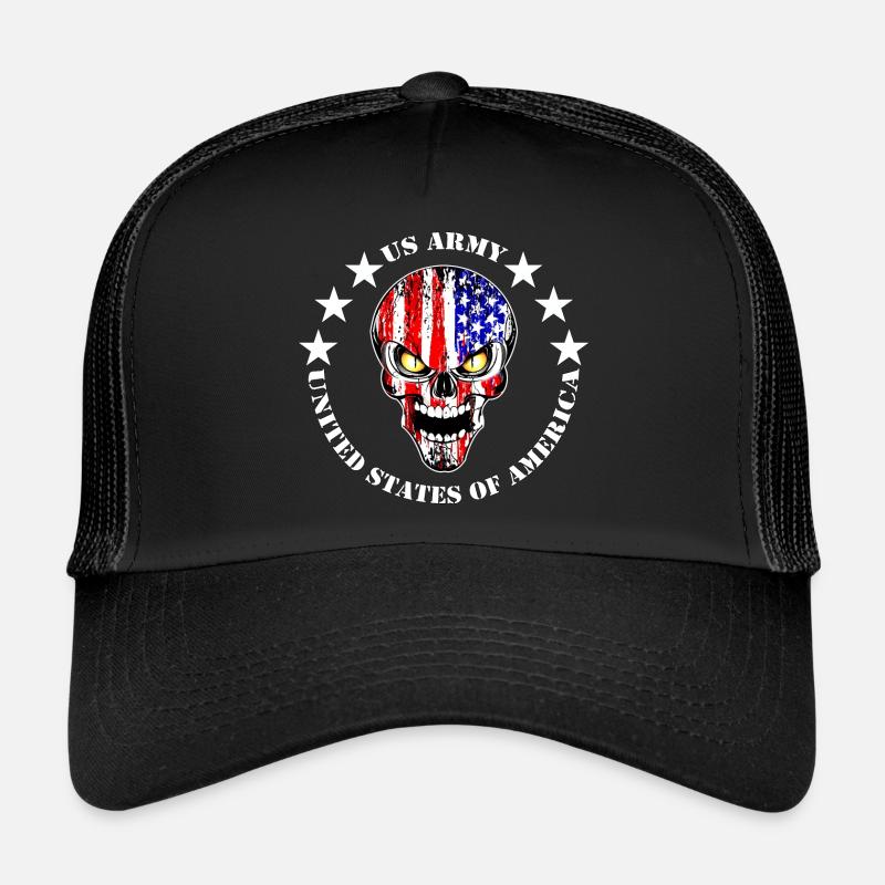 Schädel der US-Armee Trucker Cap