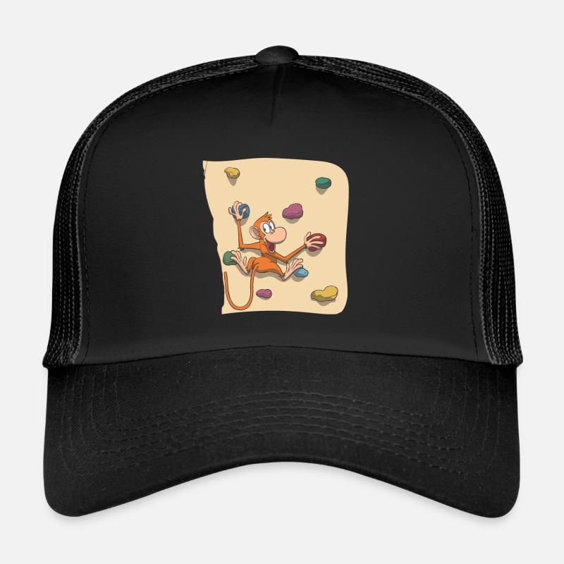 Monkey bouldering - Trucker Cap - black/black