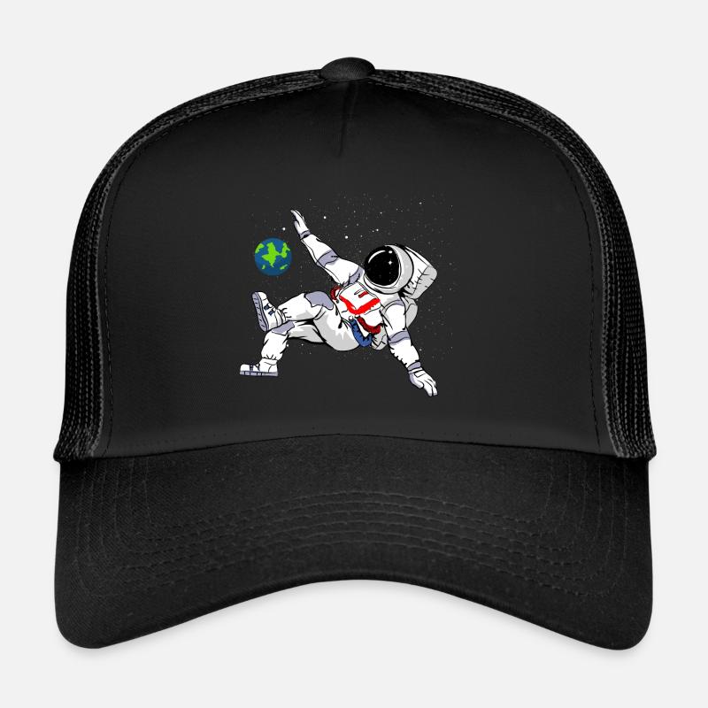 Bicycle kick astronaut Trucker Cap