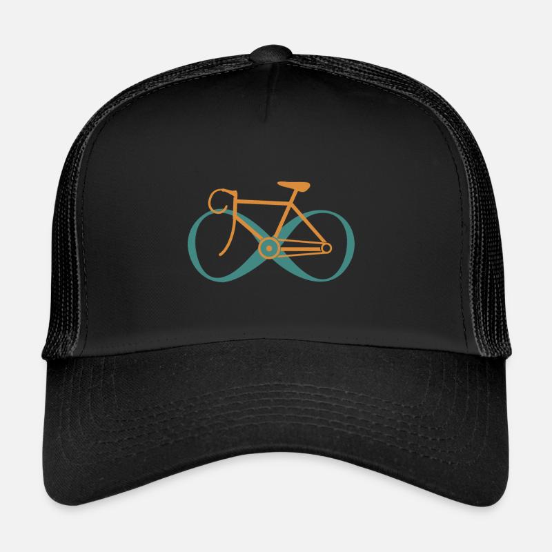 Infinite Cycling - Trucker Cap - Schwarz/Schwarz