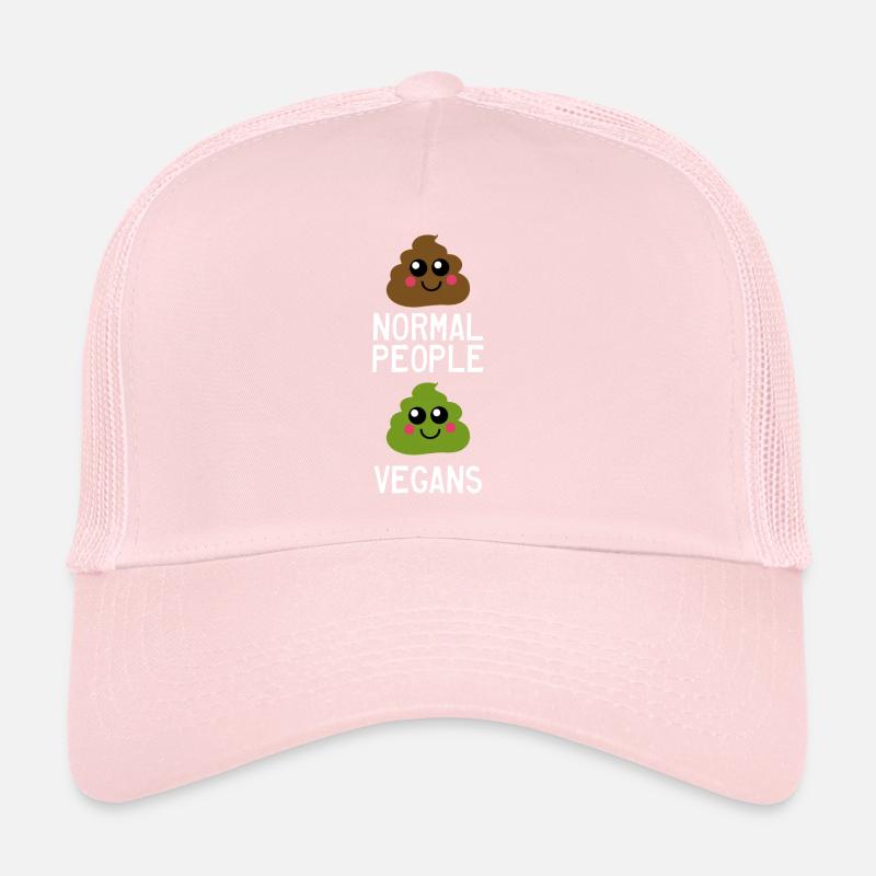 Normal People vs. Vegans Vegans Vegetarians Funny Trucker Cap
