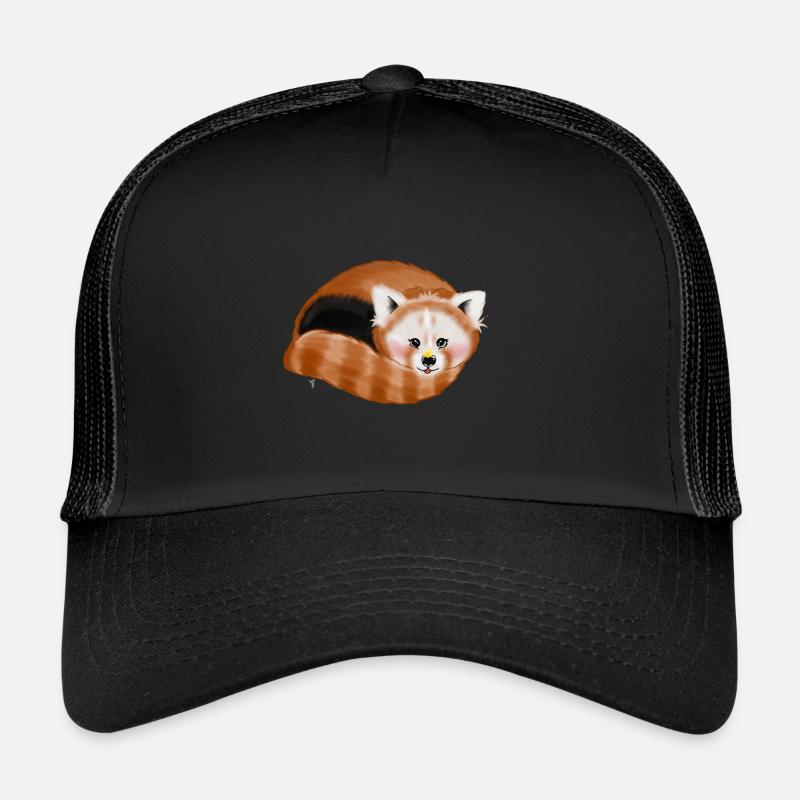 Baby Roter Panda - Trucker Cap - Schwarz/Schwarz