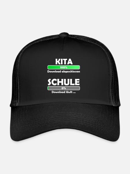 Schule loading - Schulbeginn - Einschulung - Trucker Cap - Schwarz/Schwarz