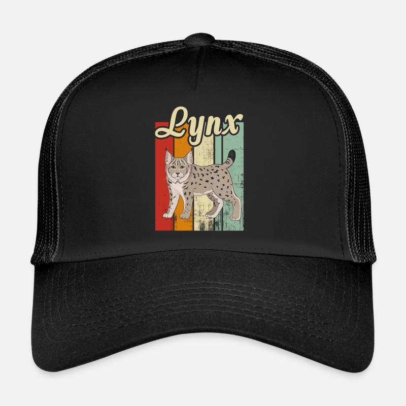 Jeune lynx - Casquette trucker  - noir/noir