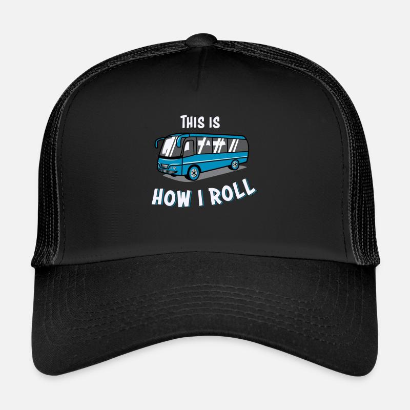 Bus driver bus - Trucker Cap - black/black
