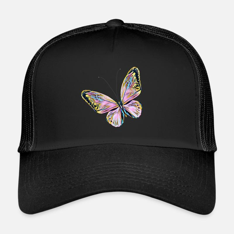 papillon - Casquette trucker  - noir/noir