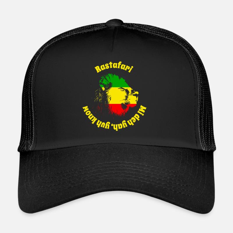 reggae - Trucker Cap - black/black