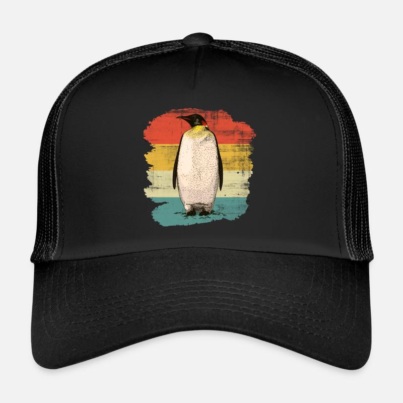 Pinguin - Trucker Cap - Schwarz/Schwarz