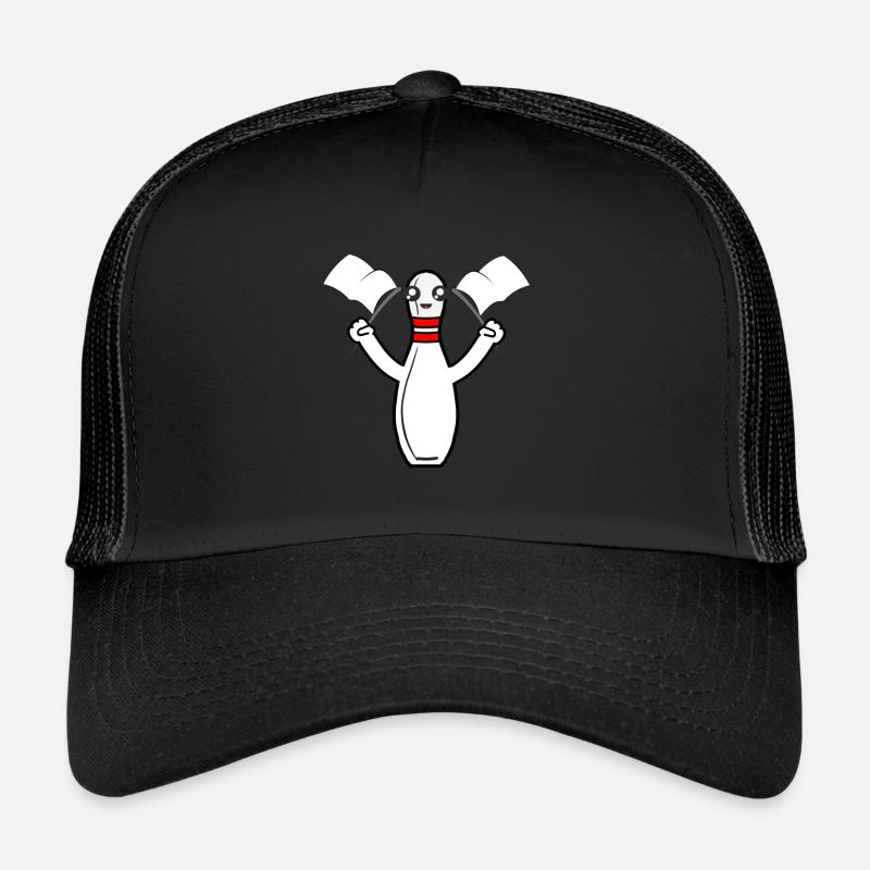 Quilles de quilles avec drapeau Casquette trucker 