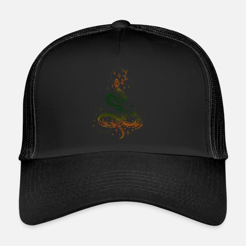 Glühende Schlange grün Trucker Cap