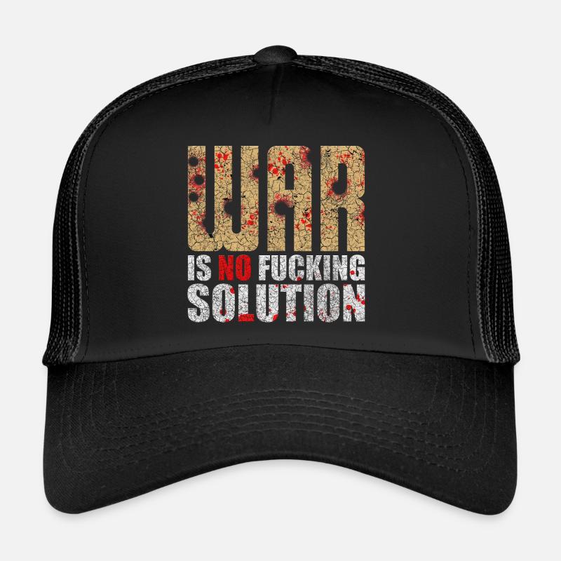 War is no solution | Krieg ist keine Lösung Trucker Cap