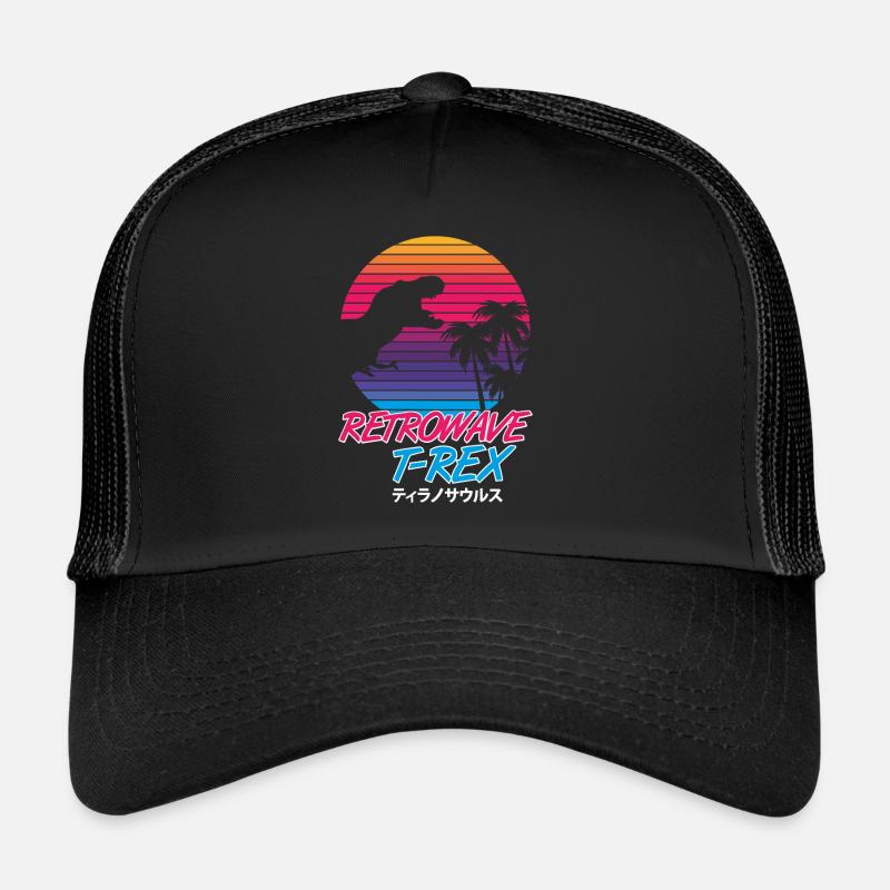 Retrowave T-Rex Casquette trucker 