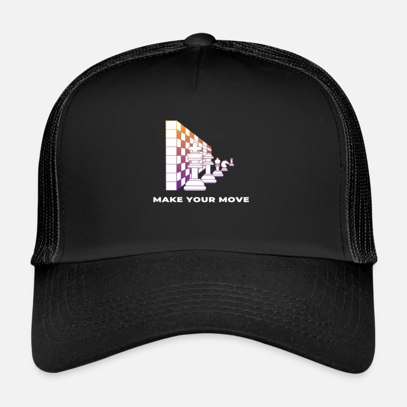 Schach Schachfiguren Schachbrett Make your Move Trucker Cap